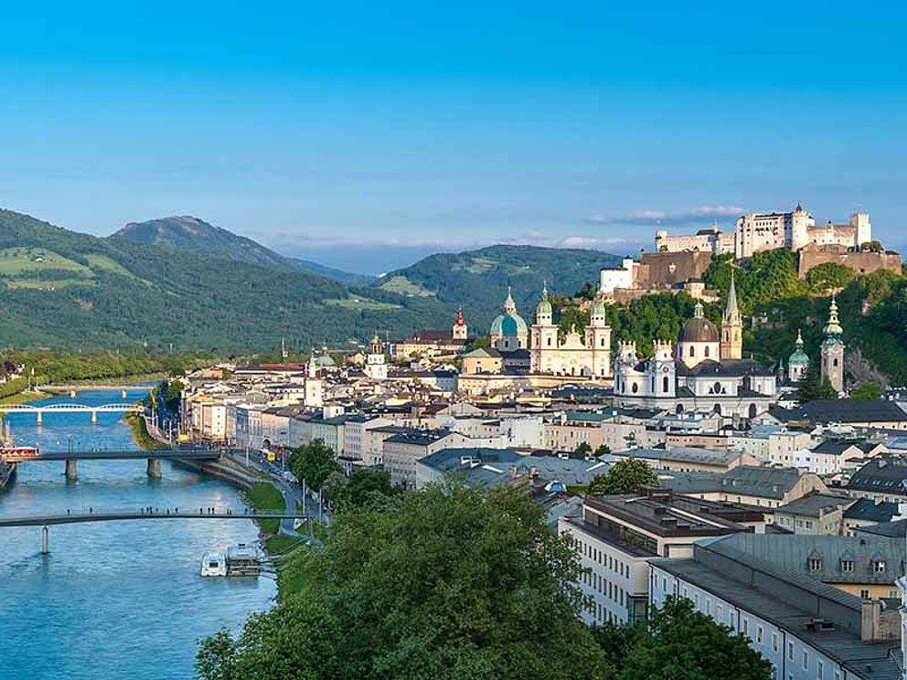 Stadt Salzburg mit Festung Hohensalzburg