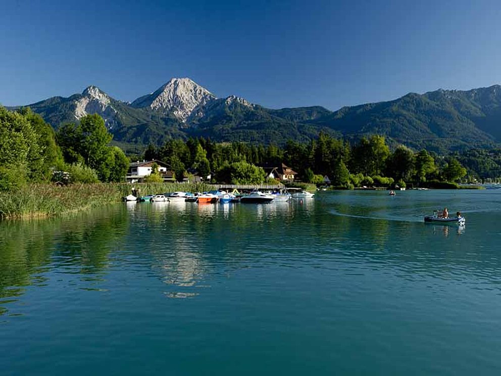 Faaker See in Kärnten mit Booten