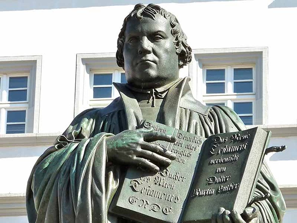Monument of Martin Lutherl in Wittenberg