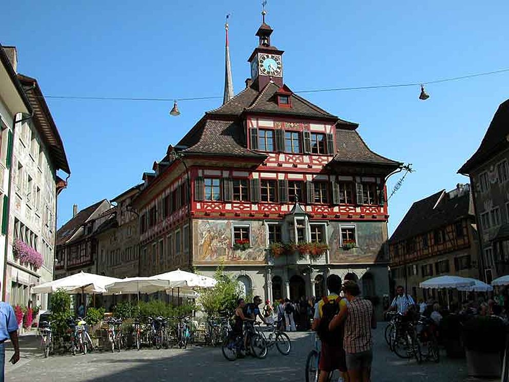 historic builiding at Stein am Rhein, Lake Constance