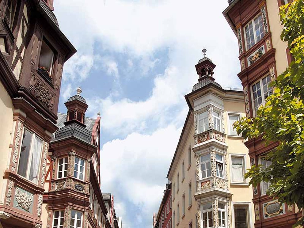 bekannte Vier-Türme-Altstadt in Koblenz in Deutschland