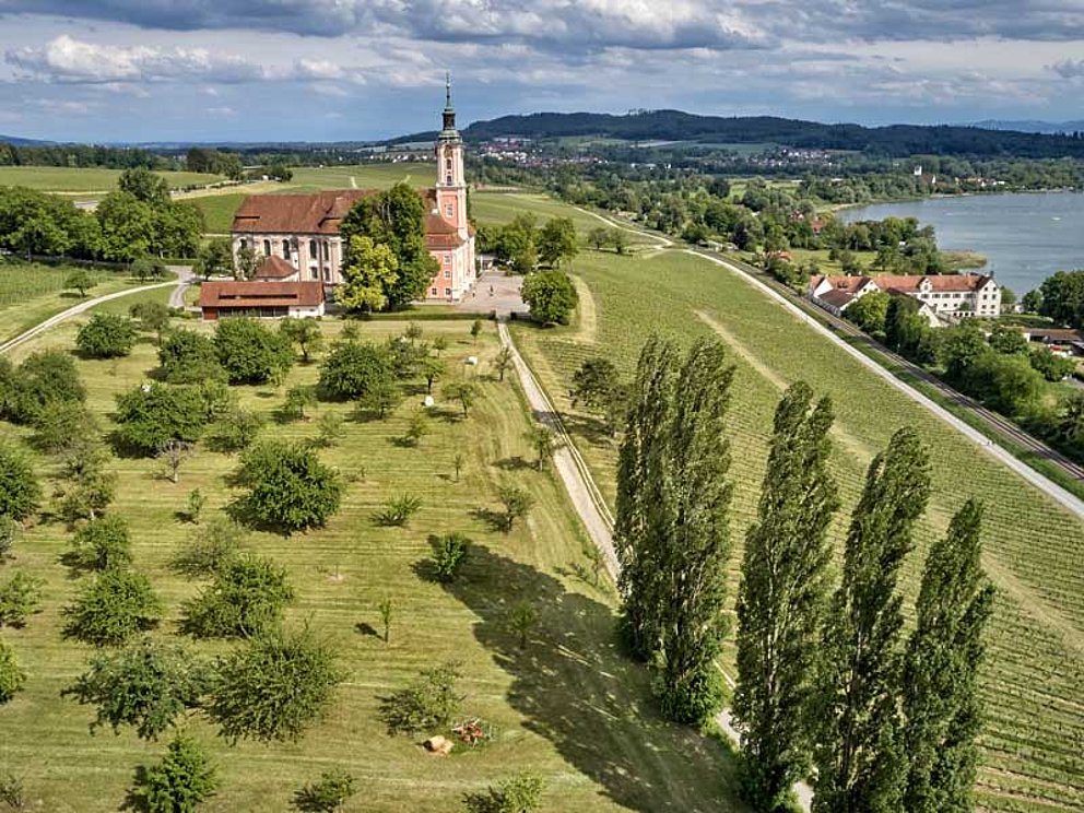 Die Wallfahrtskirche Birnau am Bodenseeufer