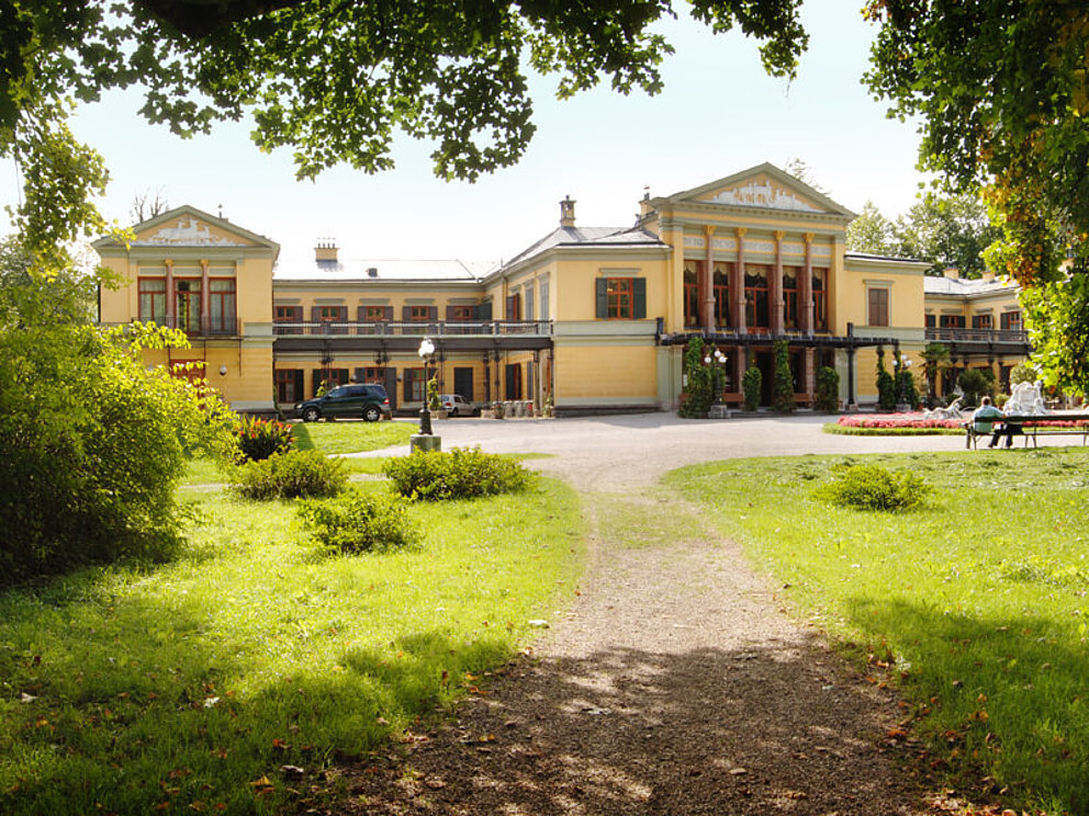 the historic residence is situated in an idyllic parc
