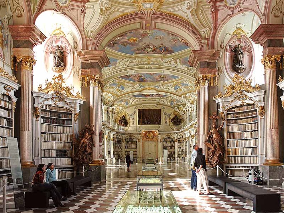 monumental library in Admont Abbey