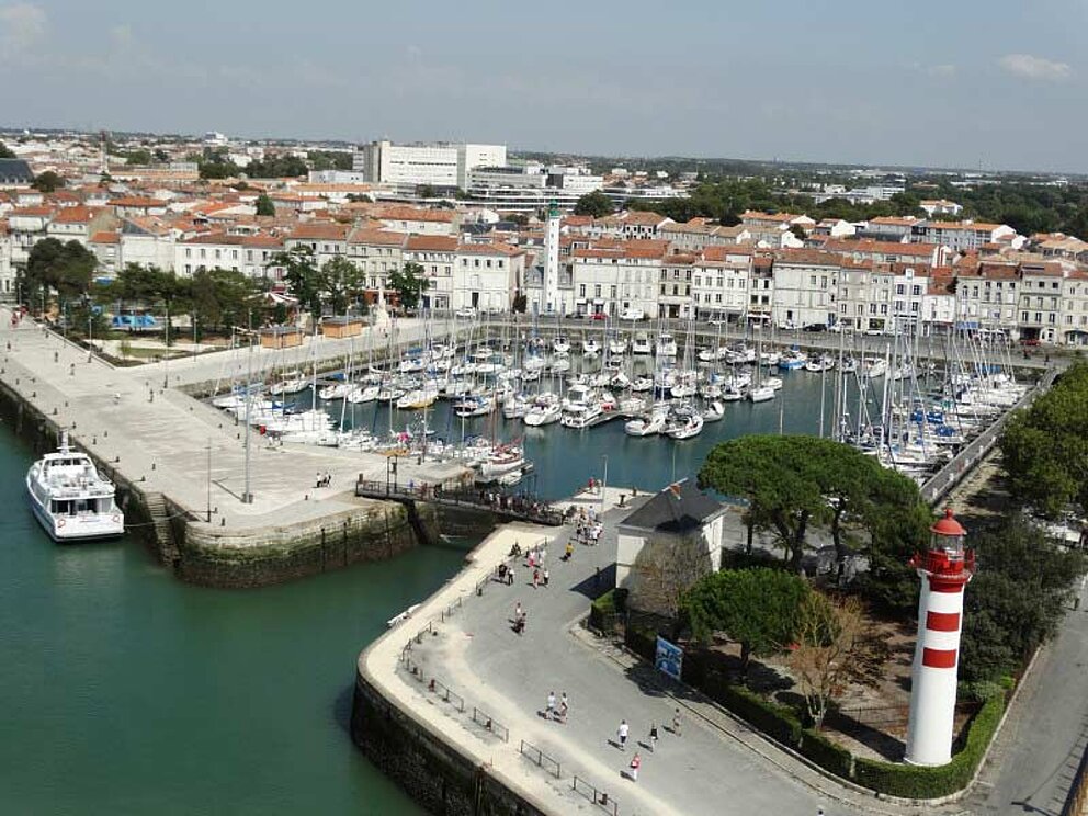 Hafen von La Rochelle von oben