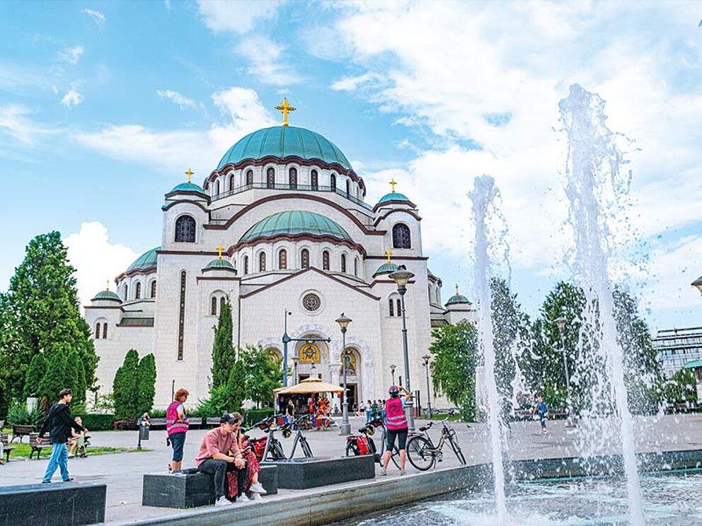 Stadtzentrum von Belgrad