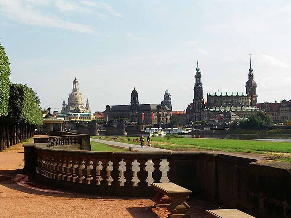 Blick auf Canaletto in Dresden