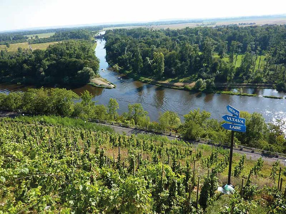 Zusammenfluss der beiden Flüsse