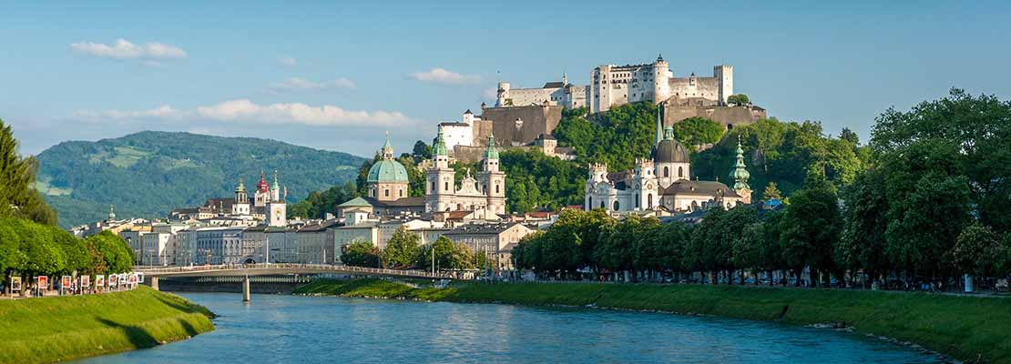 Blick auf Salzburg mit Festung Hohensalzburg